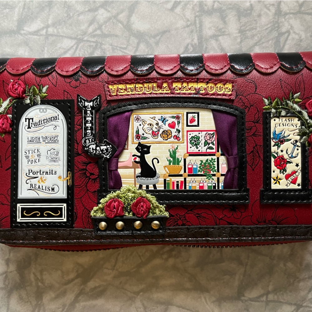 Vendula London Cat Tattoo Studio Wallet